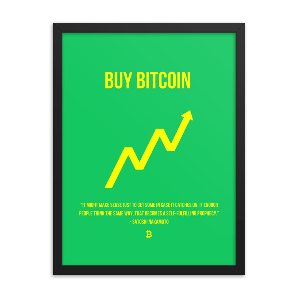Buy Bitcoin Framed Poster
