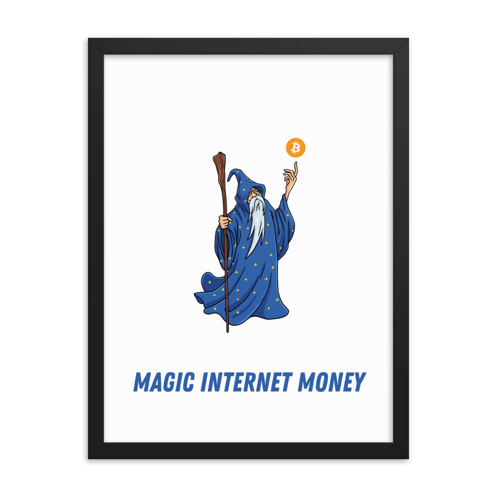 Magic Internet Money Framed Poster